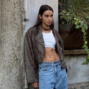 Princess Polly lioness Staten Island Jacket Chocolate